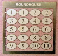 Roundhouse Nummernschilder 1-10 (Je 2 Stk.)